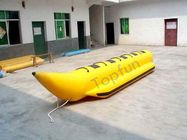 Barcos de pesca com mosca infláveis da banana amarela de Waterproff com do preto forte da proteção do PVC tira abundante