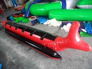 Barco vermelho inflável de excitação do tubarão de PlatoTowable para jogos da água com