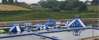 Jogos infláveis personalizados do esporte de água do parque da água do curso de obstáculo