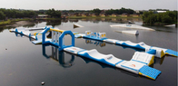 Jogo de salto de flutuação inflável do esporte do curso de obstáculo do parque da água do OEM