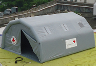 Abrigo provisório exterior médico da barraca inflável cinzenta da emergência do PVC