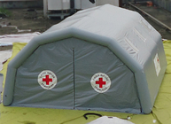 Abrigo provisório exterior médico da barraca inflável cinzenta da emergência do PVC