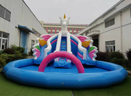 PVC personalizado Unicorn Inflatable Playground Water Park para crianças