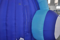 Barraca inflável azul personalizada do evento da abóbada dos auriculares para o anúncio publicitário