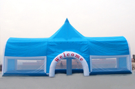 Grande barraca inflável azul do evento do PVC para a propaganda comercial