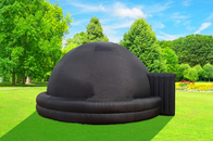 Barraca inflável preta do evento da abóbada da bolha da astronomia para o anúncio publicitário