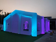 Grande barraca inflável do diodo emissor de luz para barracas de acampamento feitas sob encomenda do evento do casamento