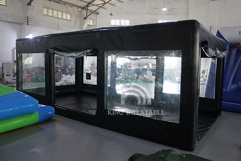 Barraca inflável do carro da cabine de pulverizador das cabines impermeáveis infláveis da pintura da garagem do carro da mostra para a pintura
