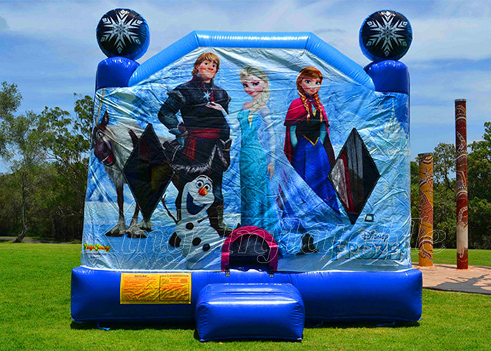Casa inflável congelada do salto de Elsa Jumping Castle Outdoor Game para meninas dos meninos