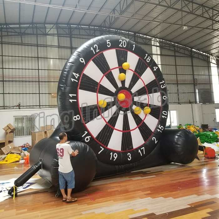 Jogo inflável interativo exterior do esporte da placa de dardo de Kickball dos dardos do futebol