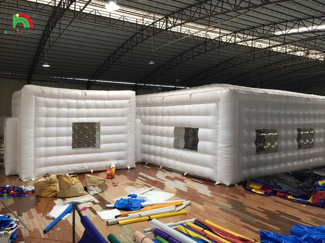 Tenda inflável de PVC branco para discoteca inflável para discoteca de casamento eventos de festa