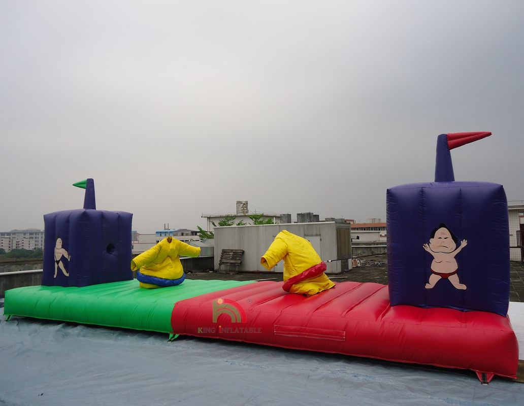 Casa de salto inflável de carnaval de jogos de alta qualidade, ternos de sumô, corrida de bungee para adultos e crianças ﻿