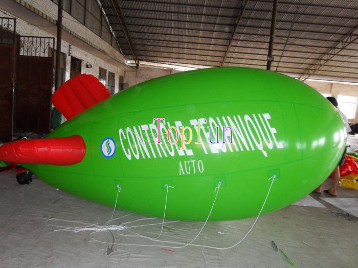 Balão à terra da propaganda inflável exterior grande do dirigível do hélio com PVC de 0.18mm - de 0.2mm