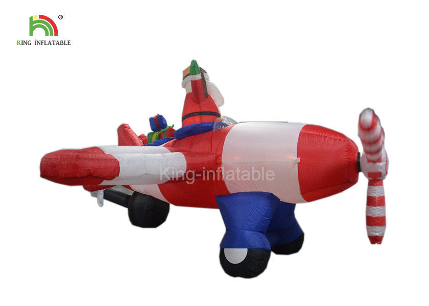 Propaganda exterior personalizada de Papai Noel do Natal ereto inflável relativo à promoção do tamanho