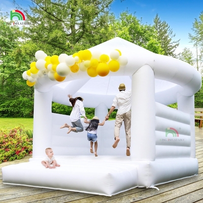 Joguete saltador de água do quintal Castelo Branco Bouncer Outdoor And Indoor Party Inflatable Bounce House Kids Castle