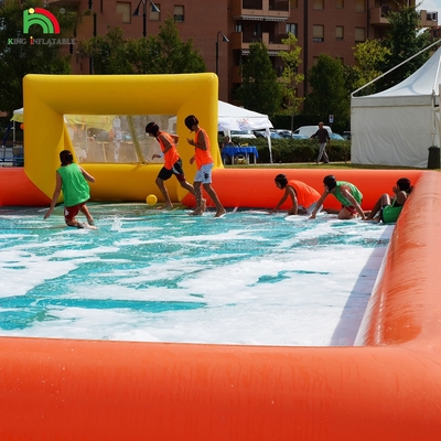 Fábrica personalizada de PVC inflável Campo de Futebol inflável Campo de Futebol inflável para jogo de esportes ao ar livre