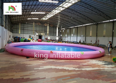 piscinas infláveis redondas do diâmetro de 18m com PVC imprimindo animal